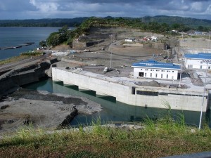 Construction site for new locks near Gatun Locks.