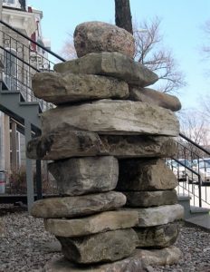 Inukshuk/inunnguaq in Quebec City