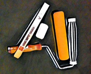 Photo/graphic of paint roller paraphernalia