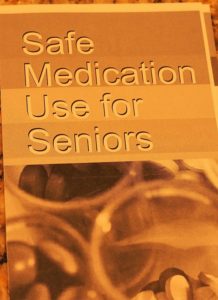 Cover of pamphlet on safe medication use