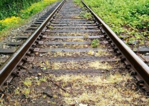 Old railway track.