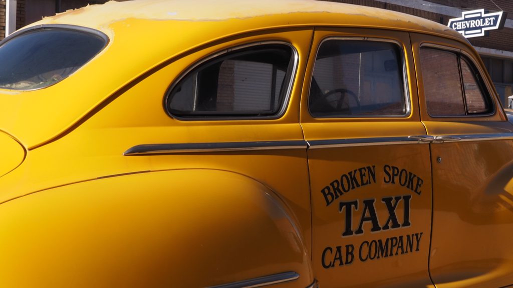 Vintage big yellow taxi