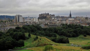 Skyline of Edinburgh.