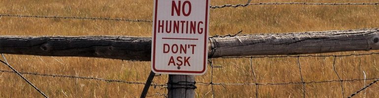 No Hunting sign that adds: Don't Ask