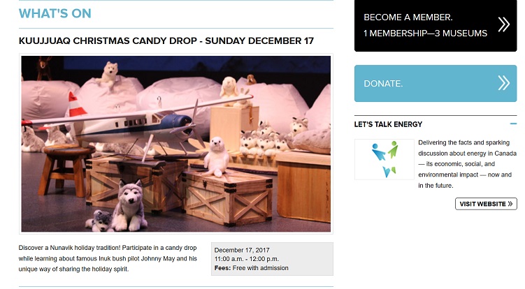 Screenshot from Canadian Aviation Museum