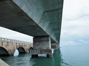 View from underneath the bridge.