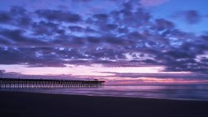 Second Avenue Pier in Myrtle Beach at sunrise