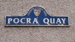 Sign for Pocra Quay