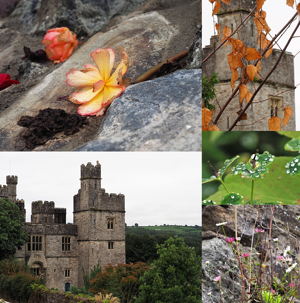 5-photo collage of Lismore Castle and gardens