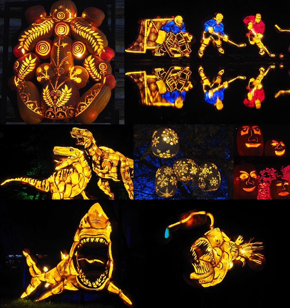 7-photo collage of shots from Pumpkinferno