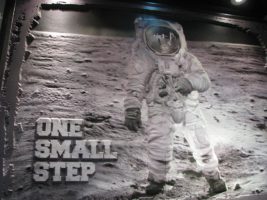 "One small step" displat at Kennedy Space Center