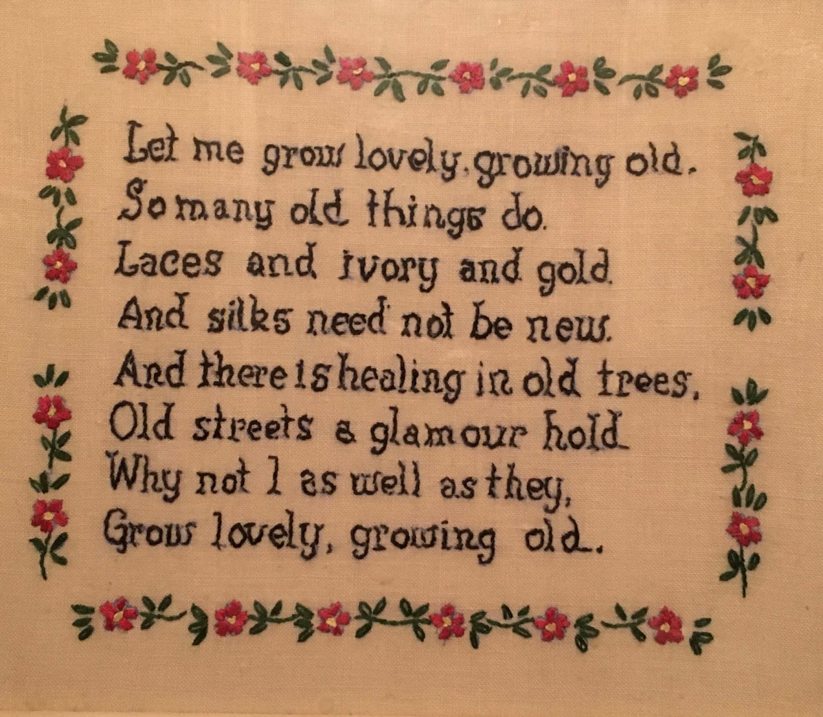Cross-stitch of Let Me Grow Lovely