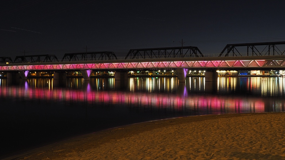 Rail Bridge over Salt River, Tempe AZ
