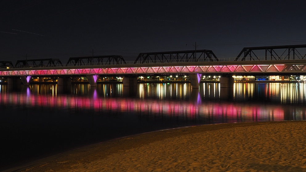 Rail Bridge over Salt River, Tempe AZ