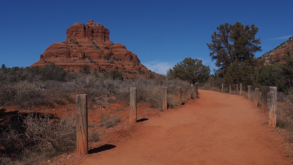 Red path leading to Bell Rock